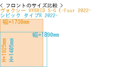 #ヴォクシー HYBRID S-G E-Four 2022- + シビック タイプR 2022-